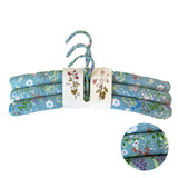 Floral Padded Coat Hangers Set of 3 by Linens and More