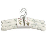 Blooming Padded Coat Hangers Set of 3 by Linens and More