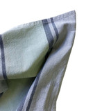 Stonewash Fog Stripe Tea Towel by Linens and More