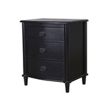 French Bedside Drawer 3 Black by Le Forge