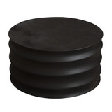 Wooden Drum Coffee Table Black by Le Forge