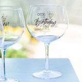 Sip Celebration Birthday Girl Balloon Glass by Splosh