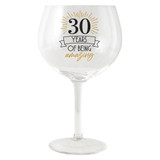 Sip Celebration 30th Balloon Glass by Splosh