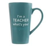 Teacher Superpower Latte Mug by Splosh