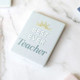 Best Teacher Ceramic Magnet by Splosh