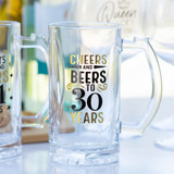 Sip Celebration 30th Beer Glass by Splosh