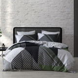 Noah Charcoal European Pillowcase by Logan and Mason