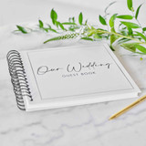 Black & White Wedding Guest Book