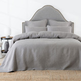 Lilou Grey Bedspread Set by Savona