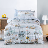 Heavy Machinery Duvet Cover Set by Squiggles