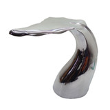 Nickel Whale Tail Side Table by Le Forge