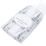 White Safari Muslin Wraps (Set of 3) by Little Dreams