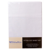 White Bassinet Sheet Set by Little Dreams