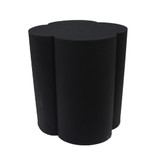 Textured Clover Stool by Le Forge - Black