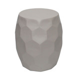 Textured Honeycomb Stool by Le Forge - Off-White