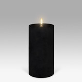 Pillar LED Candle Black by Uyuni - 10.1 X 20.3cm