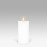 Pillar LED Candle White by Uyuni - 7.8 X 15.2cm