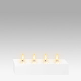 Pillar LED Candle White by Uyuni - 18 X 5 X 3.8cm