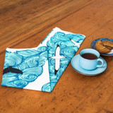 Earth Sea Sky Tea Towel by Ali Davies
