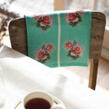 Vintage Rose Tea Towel by Ali Davies - Kitchen Green