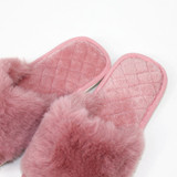 Blush Classic Slide Plush Slippers by Honeydew