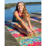 Wildflower Border Microfibre Yoga/Beach Towel by Natural Life