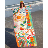 Here Comes the Sun Microfibre Yoga/Beach Towel by Natural Life