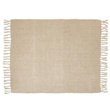 Natural Linen Throw by Santa Barbara Design Studio