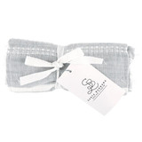 Grey and White Towel by Santa Barbara Design Studio - Hand Towel