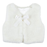 White Fur Vest by Stephan Baby