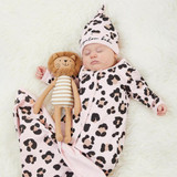 Cheetah Knit Gown (0-6 months) by Stephan Baby