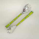 Salad Servers Large Rib by Vanillaware- Lime