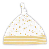 Gold Star Stripe Knit Hat (0-6 months) by Stephan Baby