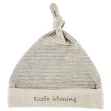 Little Blessing Cream/Grey Newborn Cap by Stephan Baby