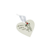 Little People Heart Plaque - 1st Kiss by Vanillaware
