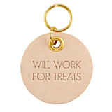 Treats Leather Pet Tag by Santa Barbara Design Studio