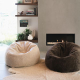 NZ Short Wool Sheepskin Bean Bag by MM Linen