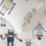 Retro Robot Duvet Cover Set by Squiggles