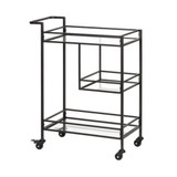 Bradley Black Bar Cart by Tempa