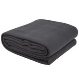 Commercial Charcoal Villa Polar Fleece Blanket by Bambury