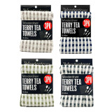 Terry Tea Towel 3pk Wonderdryer Assorted Colours