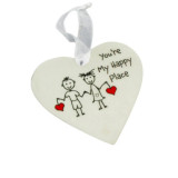 Little People Heart Plaque - Travel by Vanillaware