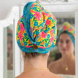 Hair Towel Wrap Pink Neon by Natural Life