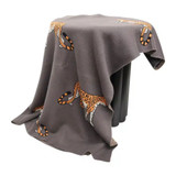 Cotton Throw Leopard by Le Forge