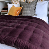 Pin Velvet by Seneca - Aubergine