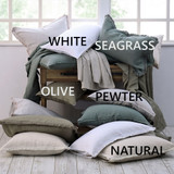 Laundered Linen Tassel Pillowcases by MM Linen