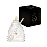 Elegant Bee Glass Honey Pot by Ashdene