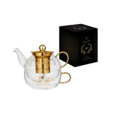 Elegant Bee Glass Tea For One by Ashdene