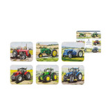 Tractors Then/Now Assorted 6pk Coaster by Ashdene