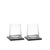 Harvey Black 2pk Whisky Glass + Coaster Set by Tempa